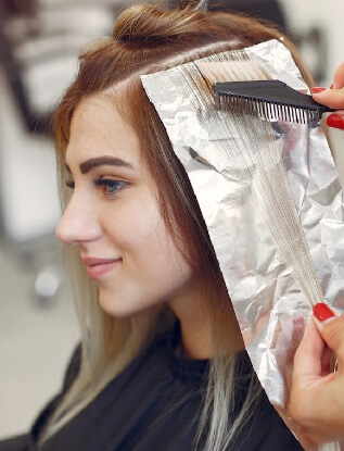 hair bleaching